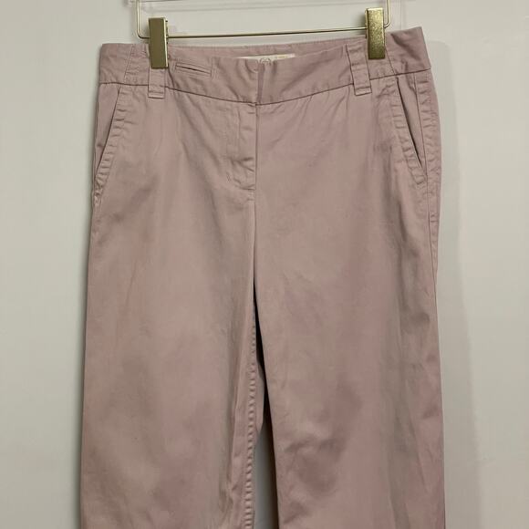 Vintage J. Crew 6R cream chino pants trouser Corpcore business mid rise wide leg - Picture 2 of 7